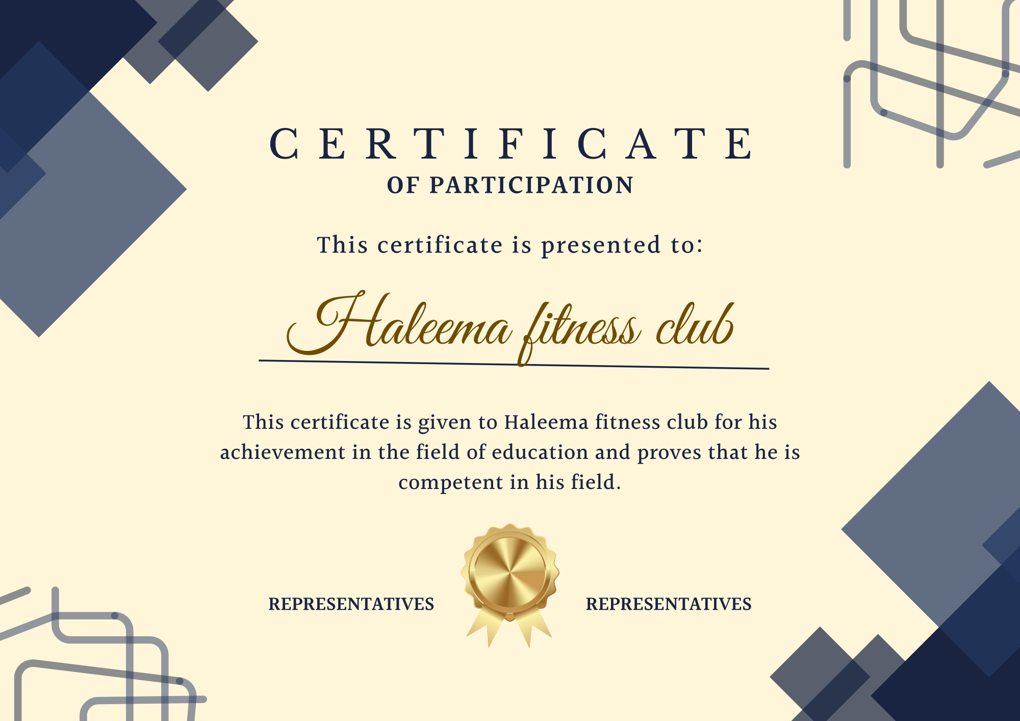 Certificate 3